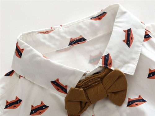 European and American baby boy gentleman's outing clothing spring and autumn new style vest and romper four-piece suit