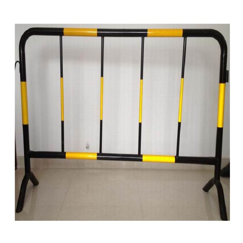供应不锈钢移动铁马护栏临时护栏厂家直销工程施工黄黑铁马护栏