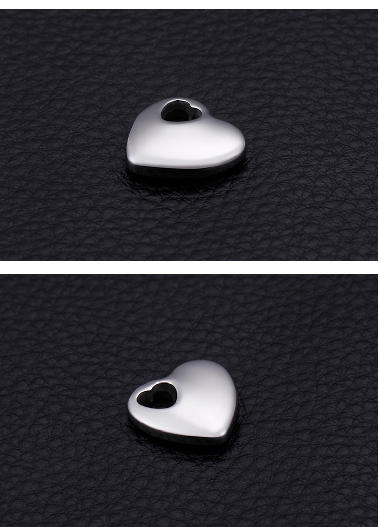 3g Weight Pendant Jewelry Making Type 18K Gold Plated Plating Material 1 Piece Quantity 304 Stainless Steel Material Heart Shape Pattern Romantic Style Plating Craft Gold, Silver Color Titanium Steel 18K Gold Plated 8