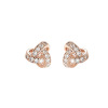 Fashionable accessory, earrings, small golden jewelry, silver 925 sample, 925 sample silver, Japanese and Korean, pink gold