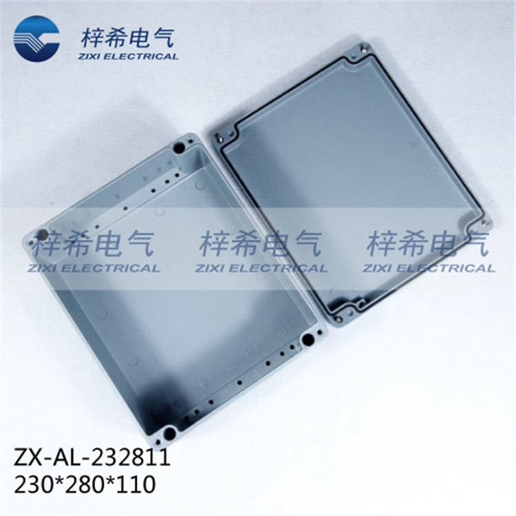 铸铝防水接线盒 280*230*110 室外IP66金属防水接线盒铝合金盒