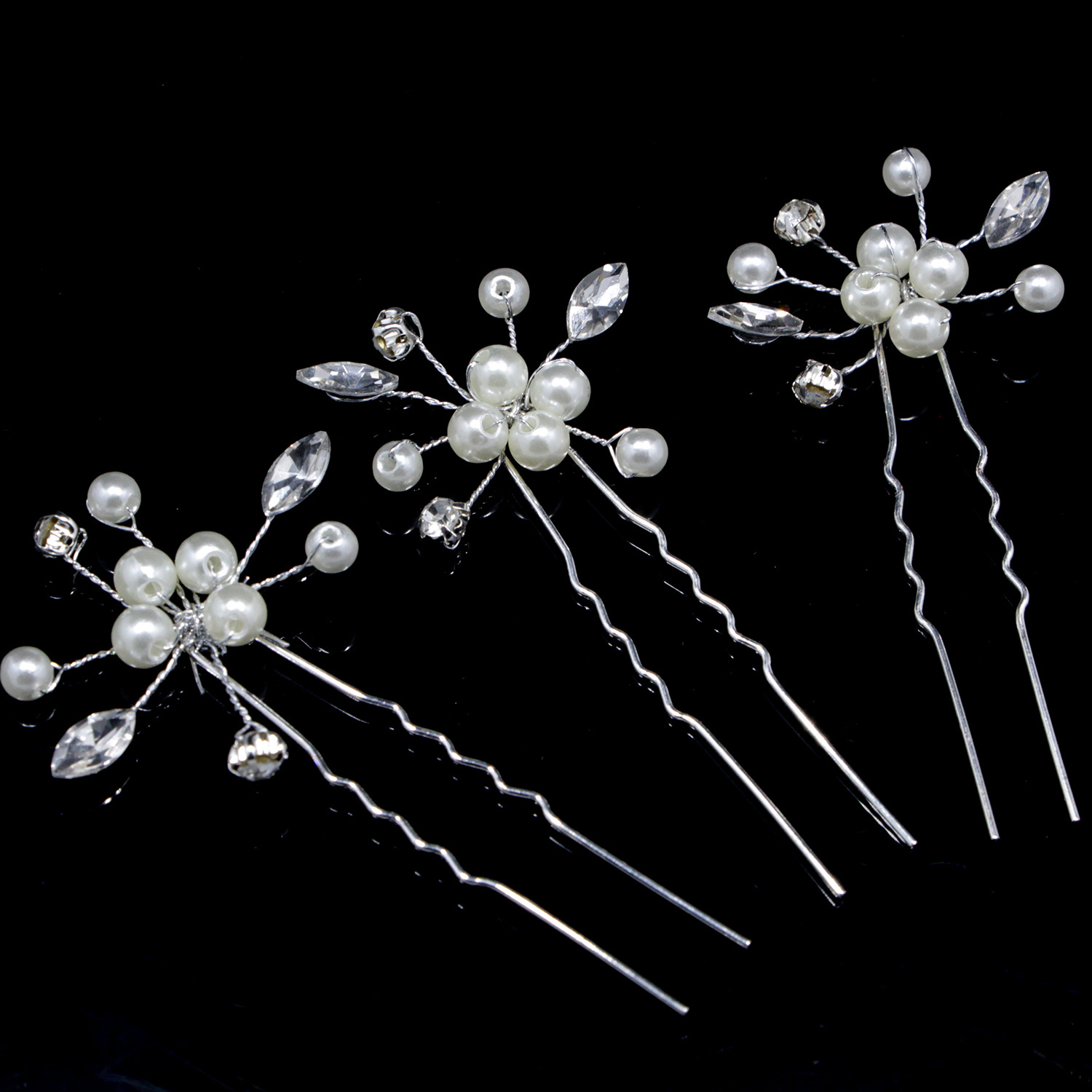 hair accessory for bride pearl