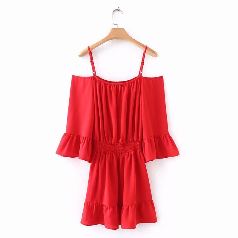 Chiffon Fashionskirt(Red-L) NHAM4421-Red-L