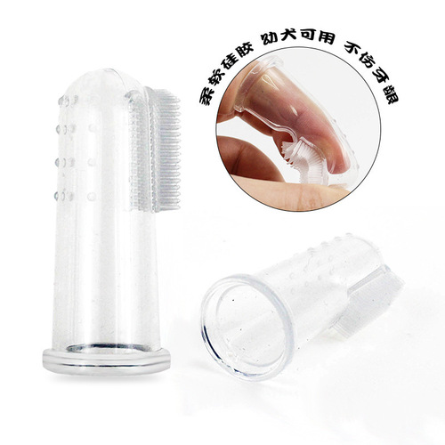 Pet Finger Toothbrush Pet Toothbrush Silicone Toothbrush Puppy Cat Finger Cot Brush Finger Pet Toothbrush 6
