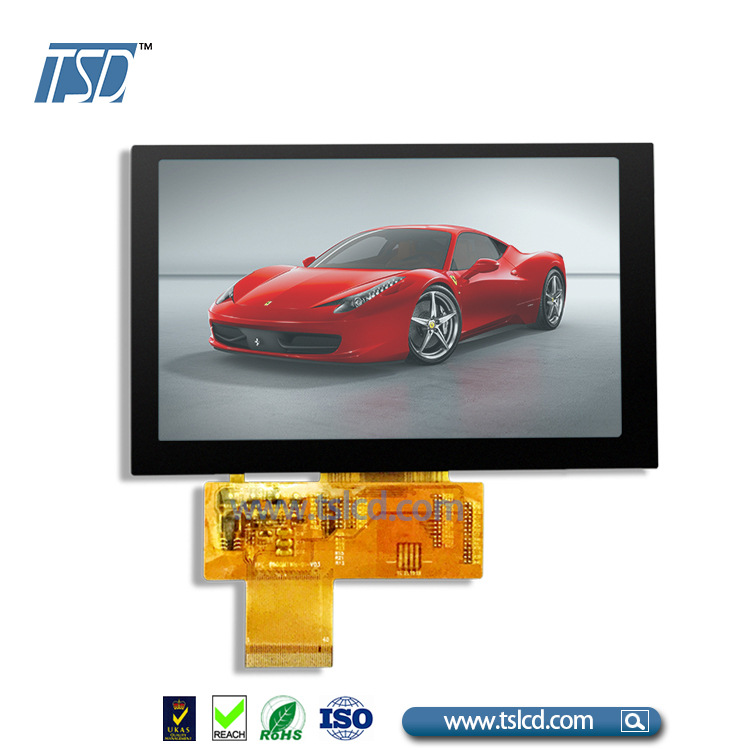供应 4.3寸lcd显示 480*272 1000亮度 带电容触摸 lcd液晶屏 