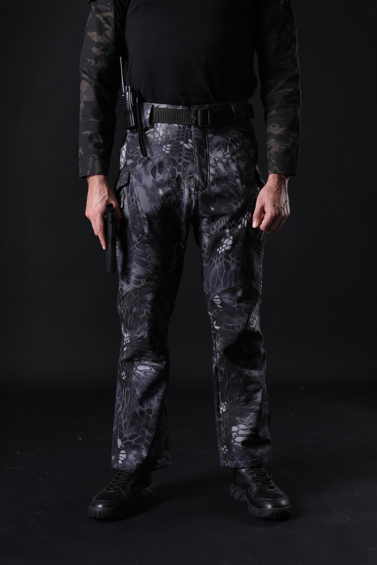 Pantalones de cáscara suave IX9 pantalones tácticos pantalones de combate al aire libre pantalones de ventilador del Ejército de la ciudad pantalones de piel de tiburón pantalones de cáscara suave