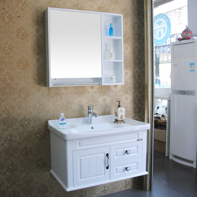 Linyi oak Bathroom cabinet Wash basin Washbasin Combination cabinet solid wood TOILET Mirror cabinet Lockers