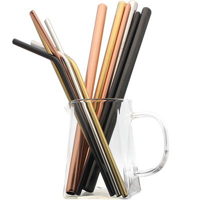 Cross-border special 304/316 Stainless steel straw YETI Cup sucker Pearl milk tea coffee Drinks straw