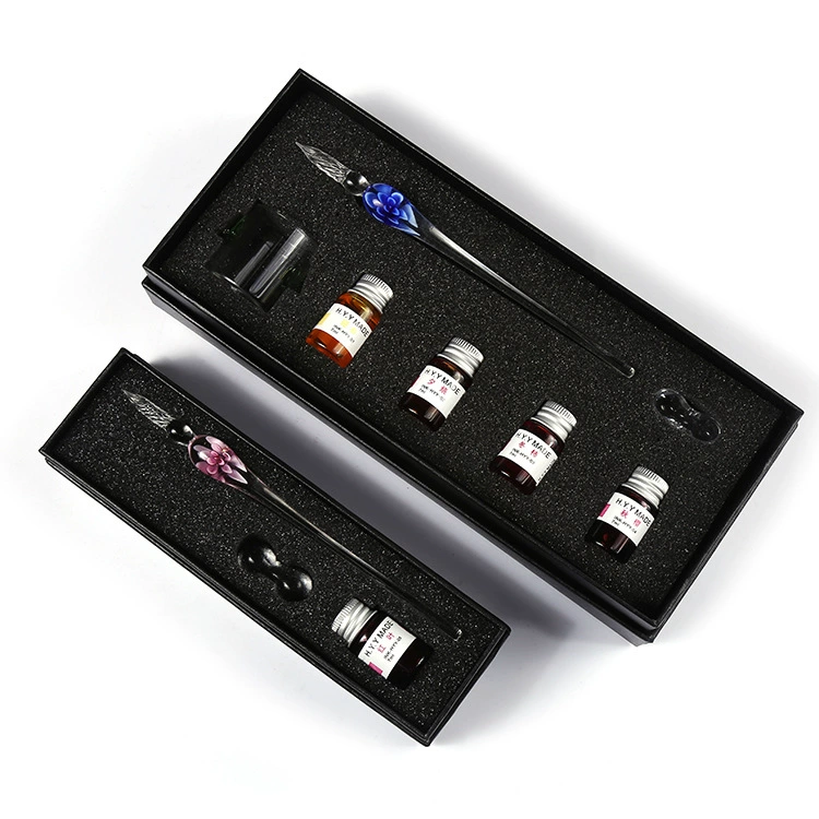 Glass gift-boxed pen, set for students