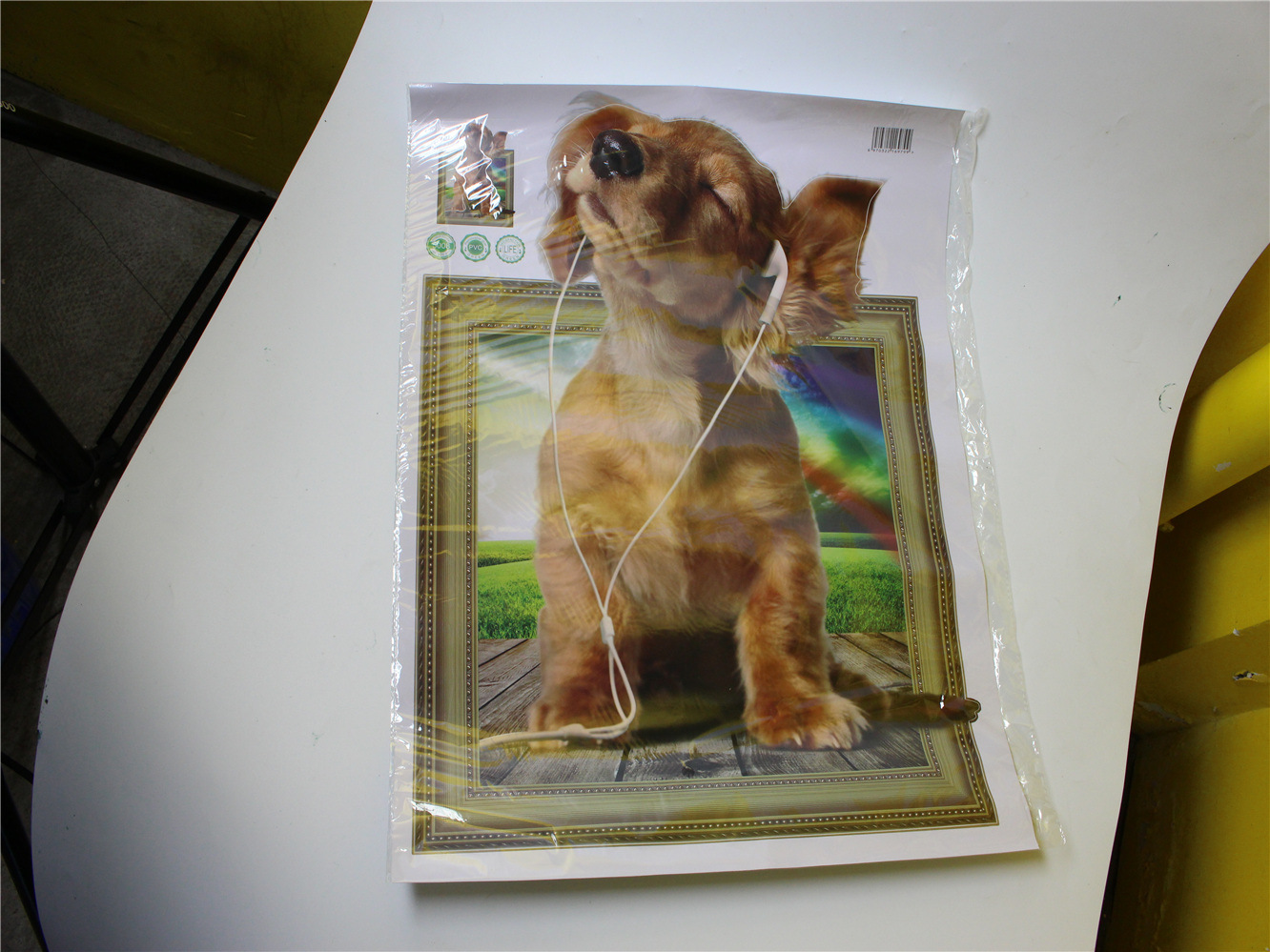 (中性)3D仿真可爱卧室动物墙贴纸