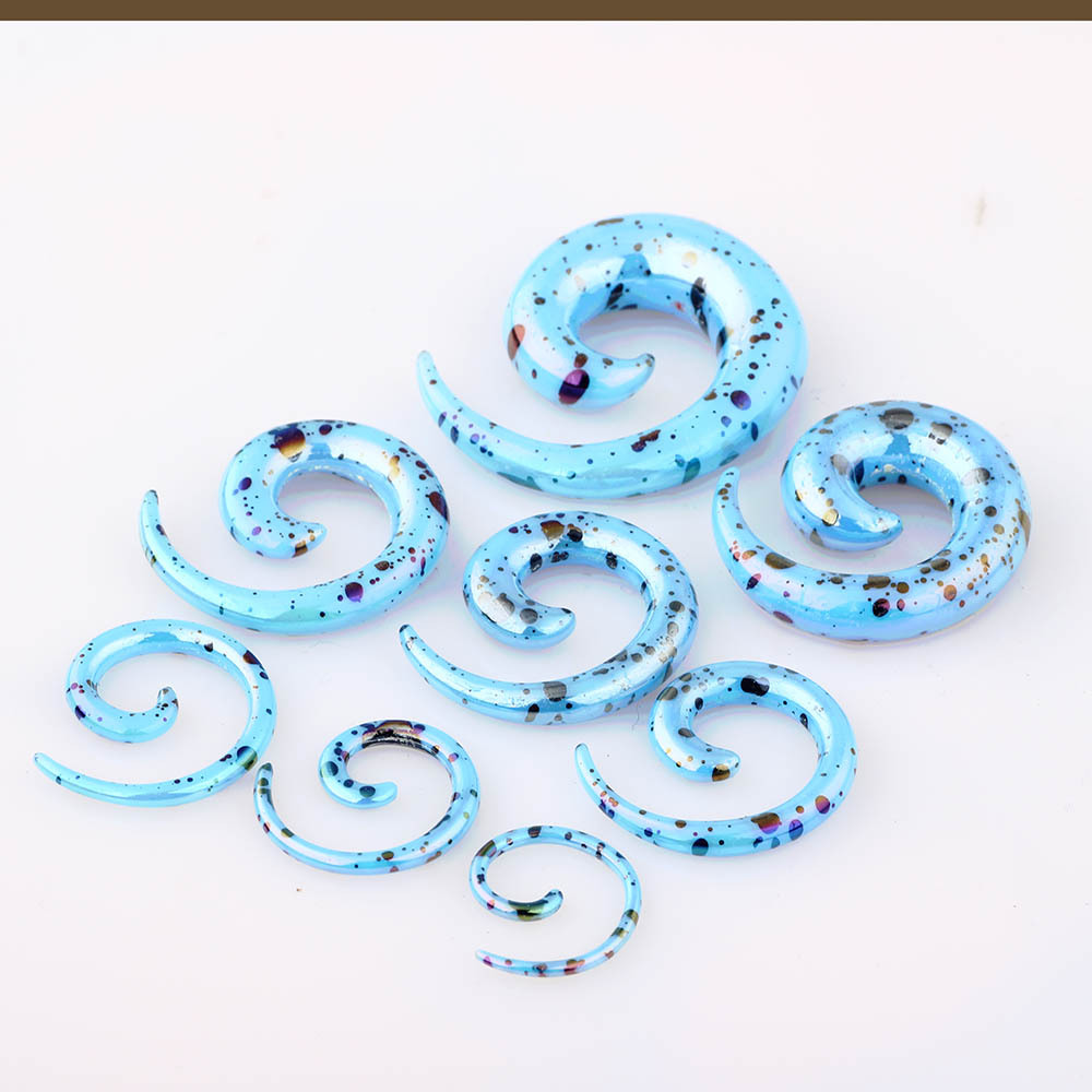 Acrylic Sharp Cone Ear Expanding Set Ear Expander Auricle Puncture Jewelry Nest Cow Cross-Border Amazon detail image 14