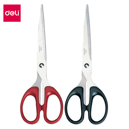 Deli Scissors 6009 Large Office Paper Scissors Stainless Steel Art Scissors Household Sewing Scissors