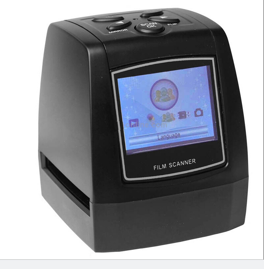 135/35mm escáner de película soporta diapositivas 32G SD tarjeta almacenamiento LED retroiluminación