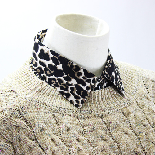 Fake collar Detachable Blouse Dickey Collar False Collar Selling leopard pattern collar sweater fake collar shirt collar linen