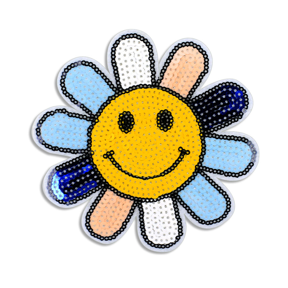 ---JY-0906新款太阳花3MM5MM中孔6色珠片绣适用