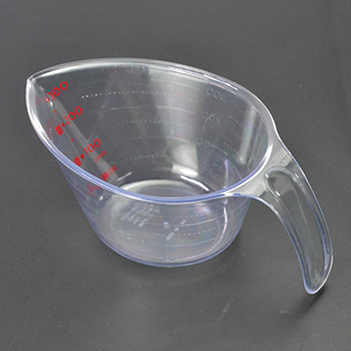 Manufacturer Supply Engraved Measuring Cups AS Resin Hard Plastic Cups 300ML Measuring Spoons Baking Kitchen Tools