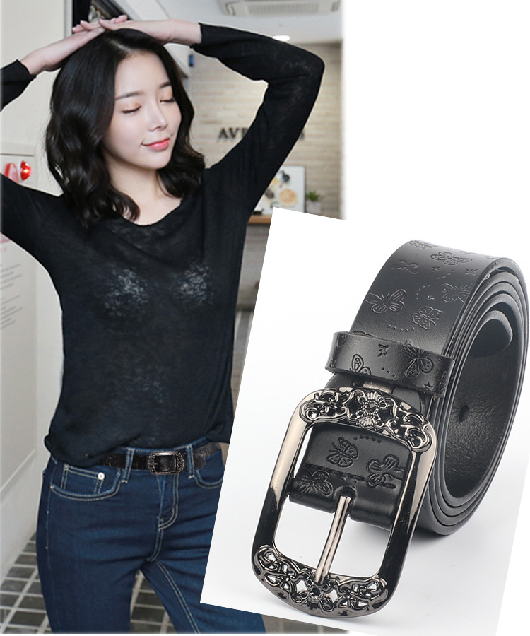 2212 Women\'s Leather Belt For Jeans Dresses Pants Fashion Waist Casual XZQTIVE 3 Packs Women main image 3