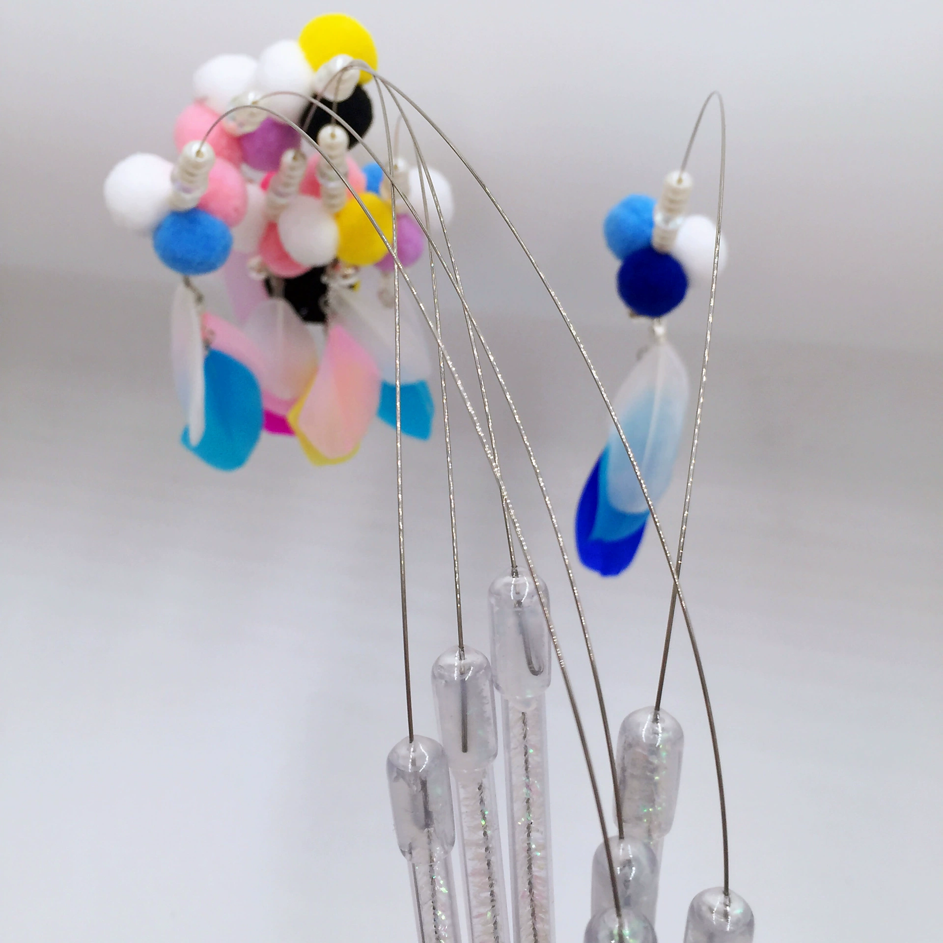 Aifangti забавная кошачья палочка рыболовный мяч перо забавная кошачья палка длинная Удочка Фея кошачья палка игрушка для кошек