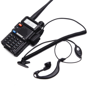 Factory Direct black thick roll headset curve headset headset walkie-talkie special earplugs accessories wholesale price