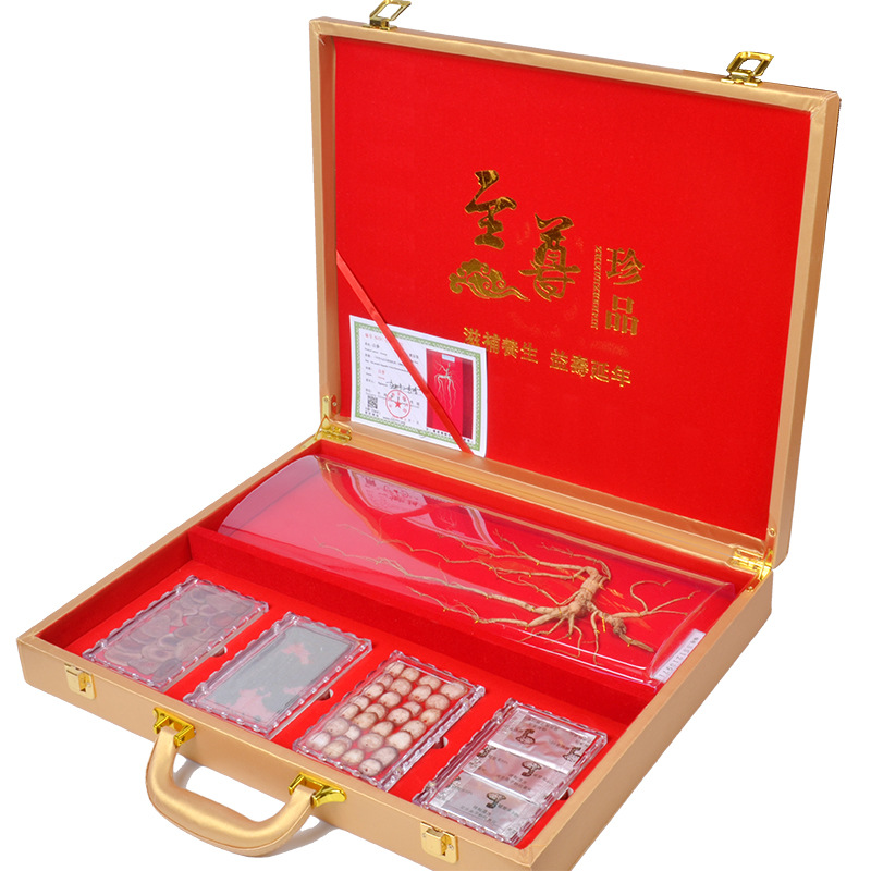 批发定制长白山 关东至尊五宝礼盒 东北人参鹿茸泡酒料滋补养生|ru