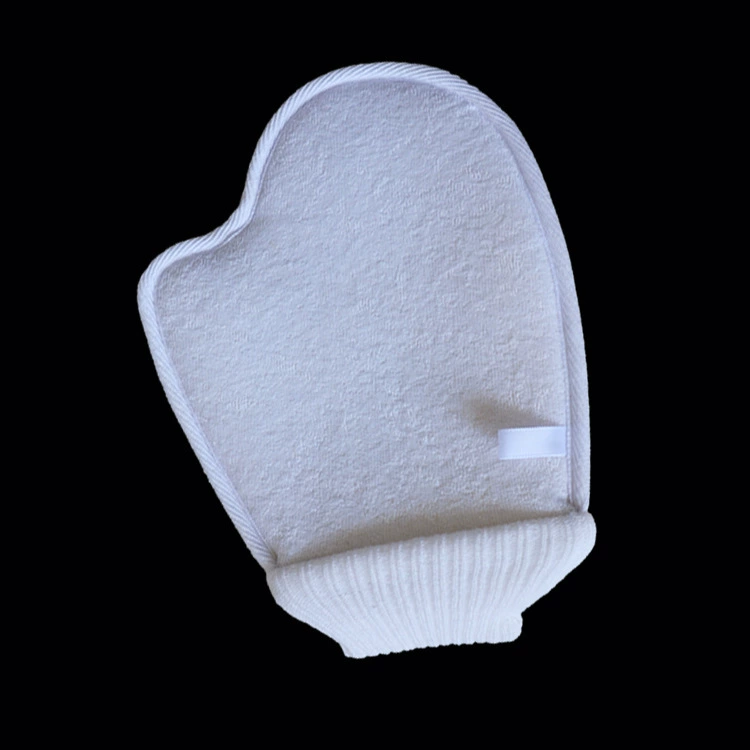 Лезвие волос, мочалка, двусторонние exfoliating перчатки, оптовая продажа