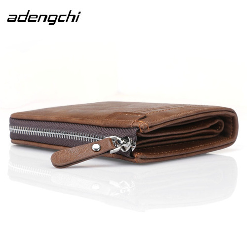 Cross-border exclusive 2020 new Korean version fashionable casual PU men's wallet RFID zipper multi-card slot short wallet