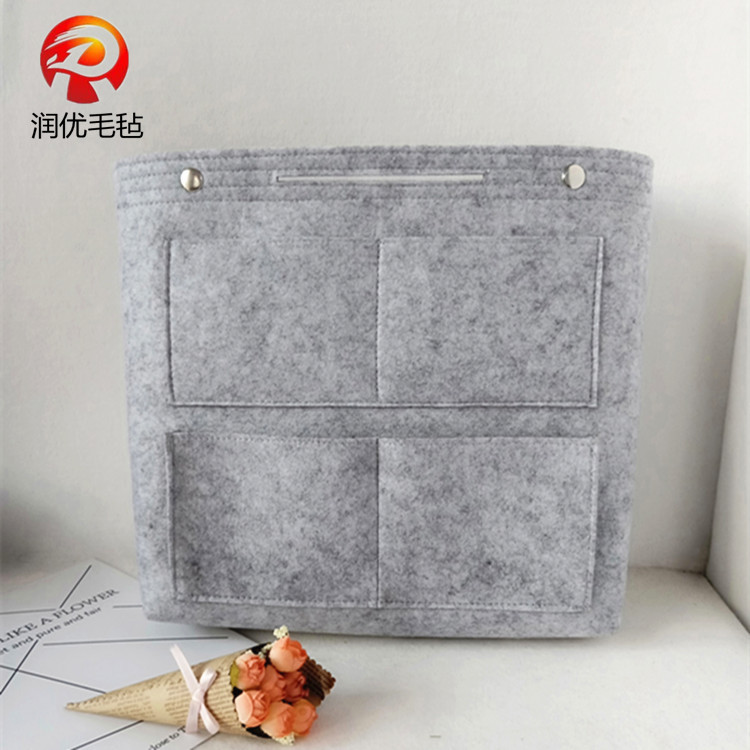 毛毡包 韩版手提化妆包 多功能大号化妆包 毛毡包中包 毛毡收纳包