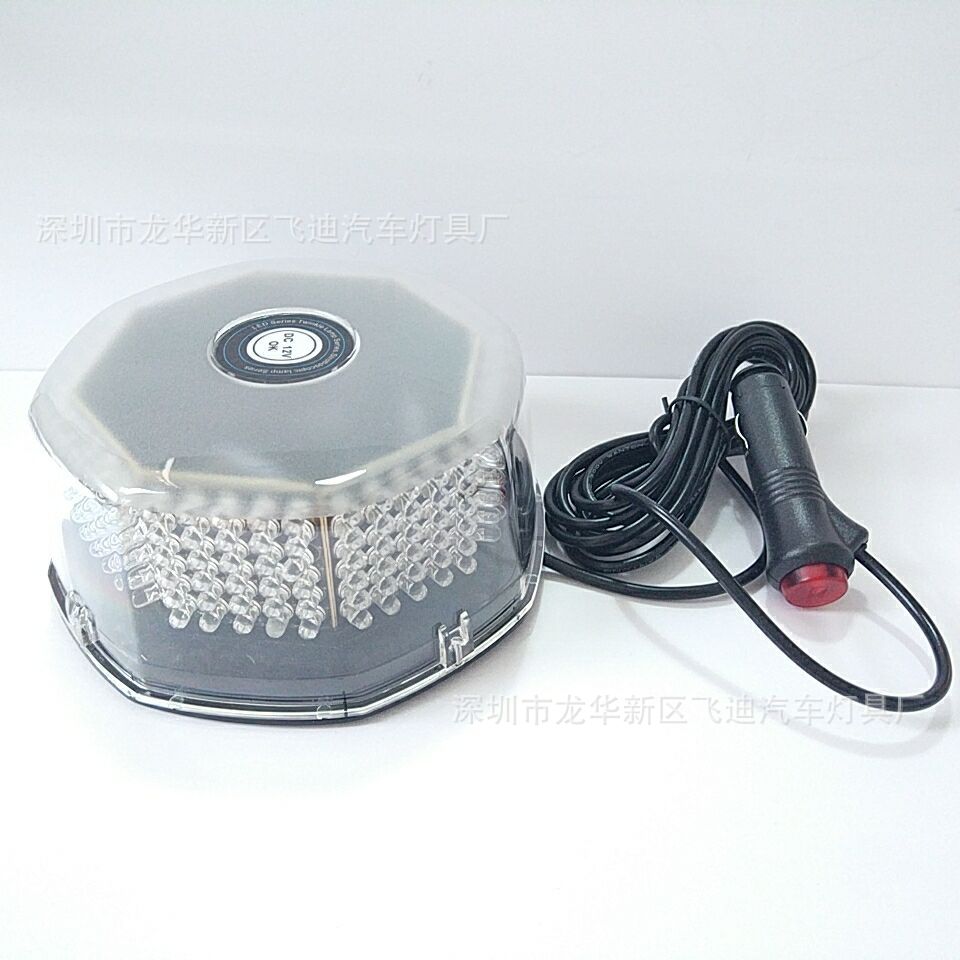 12V bread light ceiling flash light 240LED roof light engineering car light octagonal ceiling light strobe light 01020