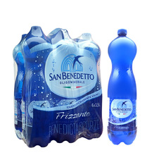 意大利San Benedetto圣碧涛天然含气矿泉水1.5L*6新包装
