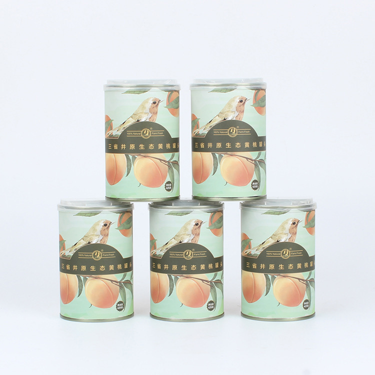 厂家直销三省井新鲜水果罐头425g*8罐礼盒装即食糖水黄桃罐头包邮