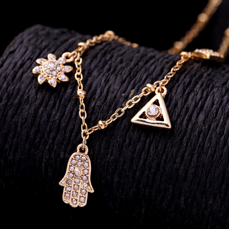 Alloy Fashion Geometric necklace(Photo Color) NHQD5188-Photo Color