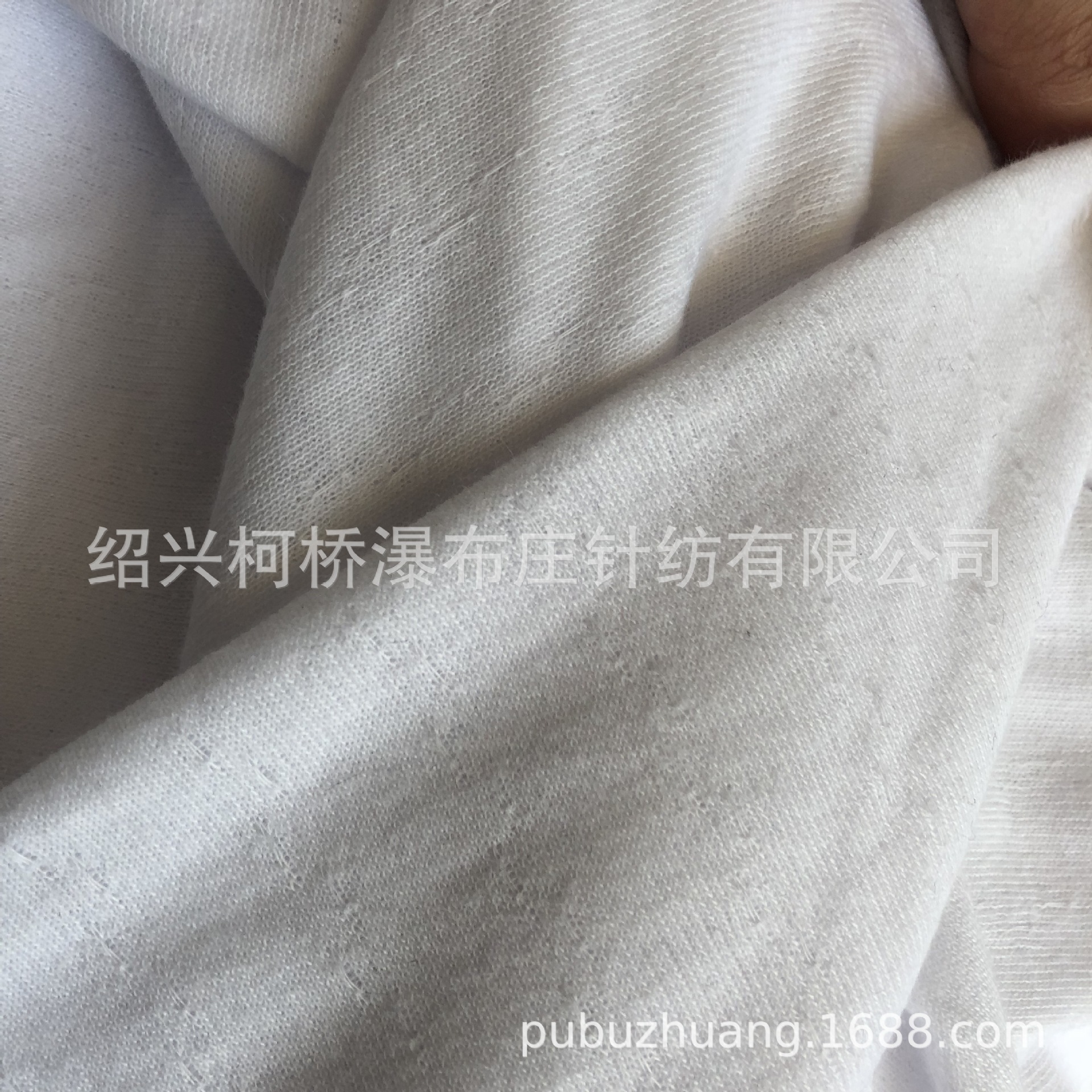 厂家直销针织65%涤纶35%棉双面提花乱纹布 高档双面提花织物