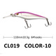 Sinking Minnow Fishing Lures 110mm 10.3g Haed Baits Fresh Water Bass Swimbait Tackle Gear