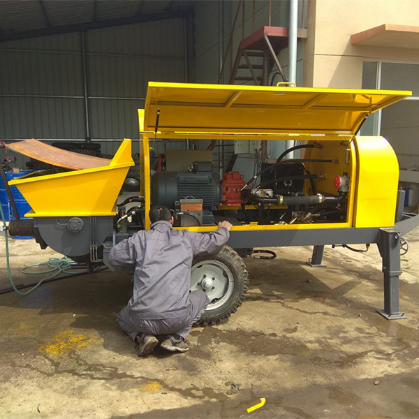 HBTS拖式混凝土输送泵 新型液压40细石混凝土输送泵 新赛机械拖泵