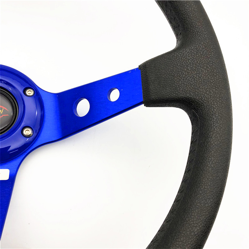 厂家直销汽车改装通用 电镀凹架 可选色 方向盘 赛车方向盘批发详情图6