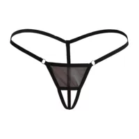 Твердо нейлоновый сетчатый thong G-String, ремешковый пояс, прозрачная сетка, T-образная спинка, варианты цветов
