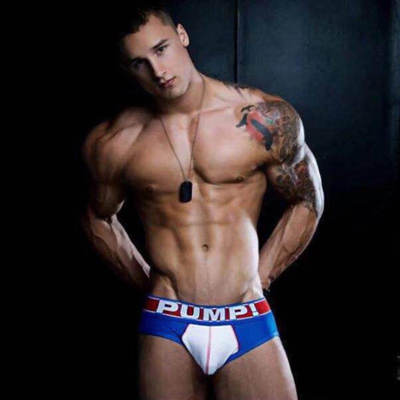 A batch of PUMP! Colorful men's mesh stretch cloth triangle sports underwear Q elastic breathable non-stick body A batch of PUMP! Colorful men's mesh stretch cloth triangle sports underwear Q elastic breathable non-stick body