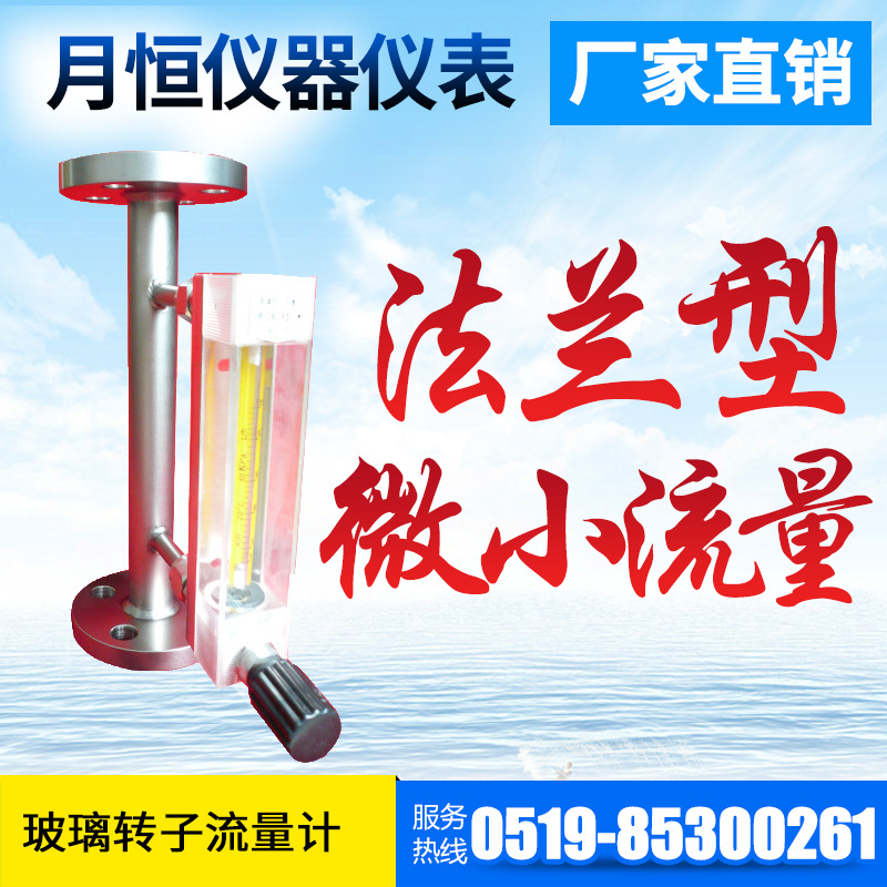 常州月恒厂家直供 法兰式DK玻璃转子流量计 LZB- F/DK系列