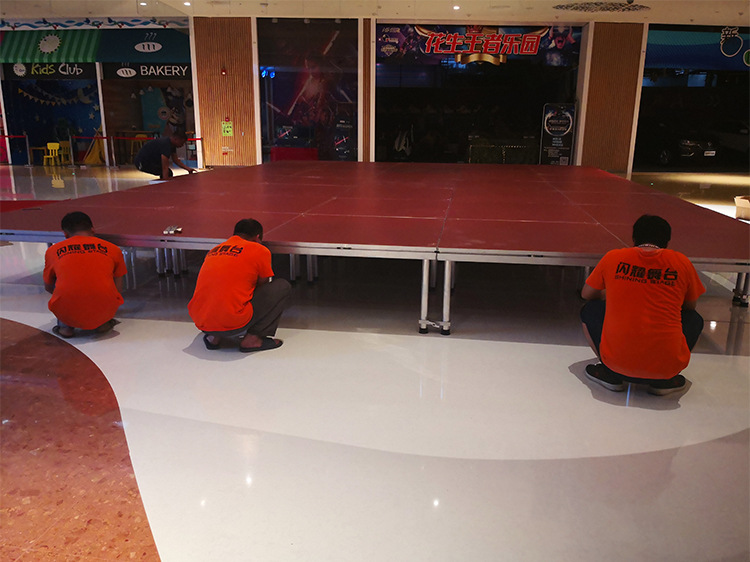 厂家直销批发铝合金舞台 简易快装舞台 移动t台 演出舞台