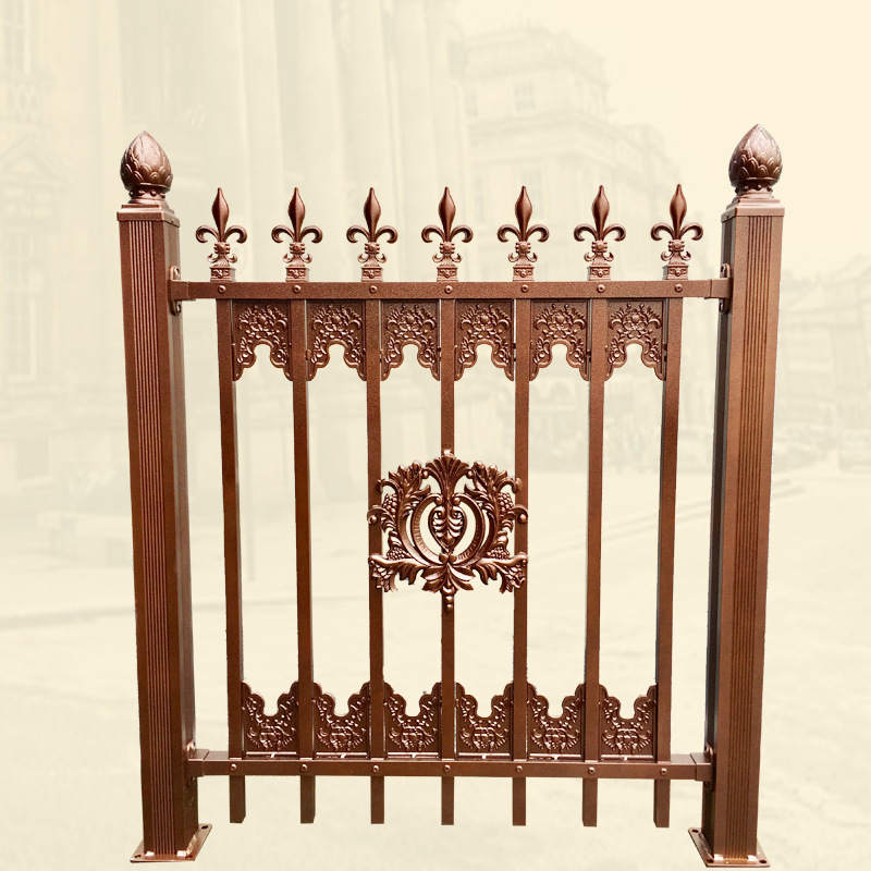 铝艺护栏围墙 小区别墅防护栏 学校公园外墙铝艺防护栏