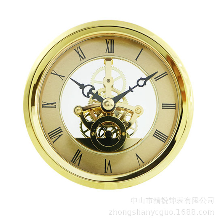 Fábrica de suministro de alta calidad retrógrado engranaje transparente hueco cuarzo reloj transparente movimiento accesorios de reloj