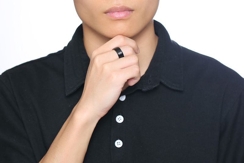 Fashion Geometric Titanium Steel Rings Plating Stainless Steel Rings