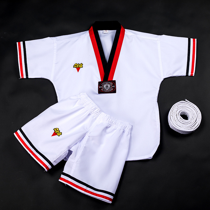 Cheap sale high quality Tae Kwon Do children adult pure cotton polyester-cotton blend Length Uniforms men and women Taekwondo clothing