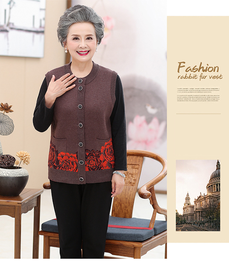 Gilet femme MOUTON ROUGE en Tricot - Ref 3317932 Image 18