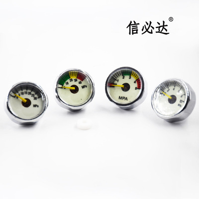 信必達 夜光微型壓力表 30MPA M8*1 10*1  打氣筒