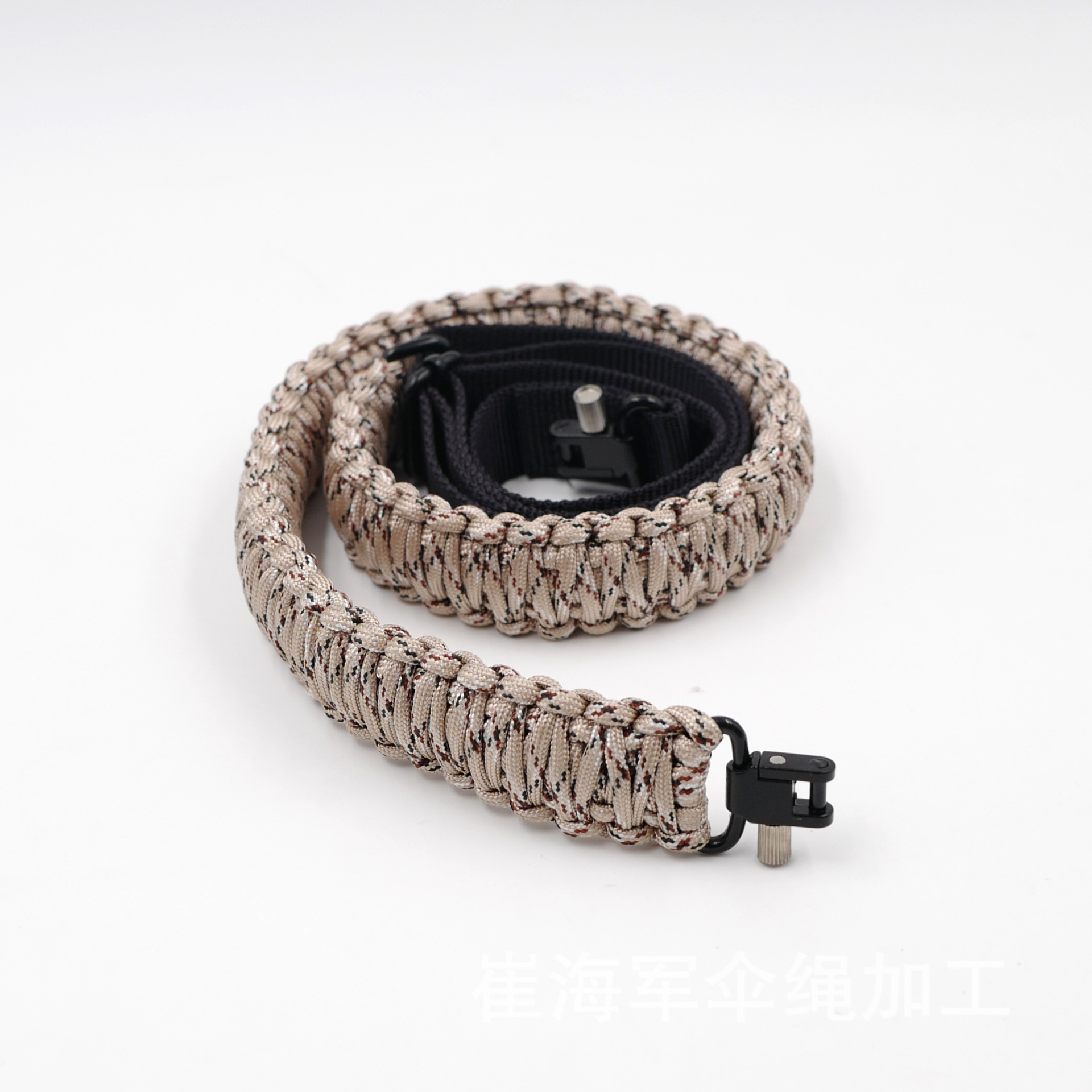 户外七芯伞绳编织肩带品质 野战装备 纯手工编织 批发