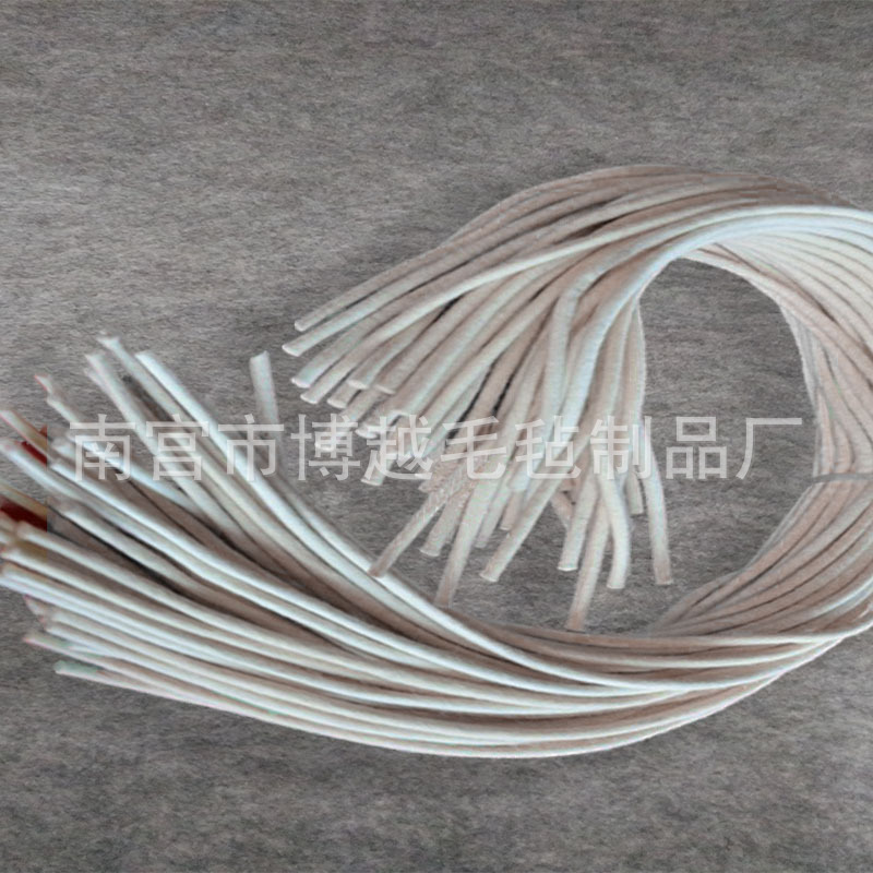 可定制工业毛毡绳吸油毛毡绳导油毛毡绳 纯羊毛绳 毛毡垫各种规格