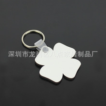 热转印空白钥匙扣挂件 木板画空白板批发 创意圣诞热转印挂饰耗材