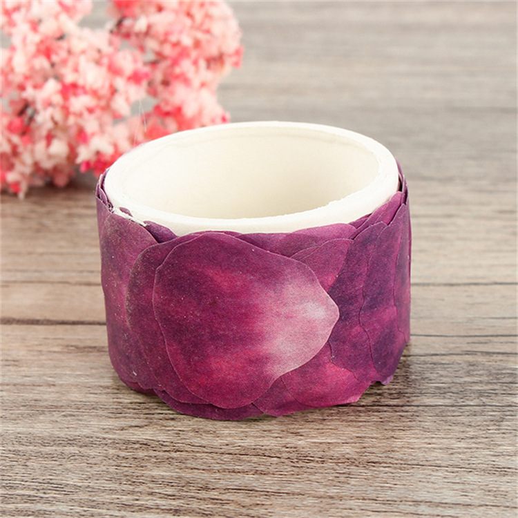 Pétalos de flor de cerezo y cinta de papel DIY envío gratuito diario creativo japonés pegatina diario cinta material decorativo al por mayor