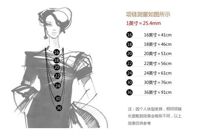 链子佩戴长度